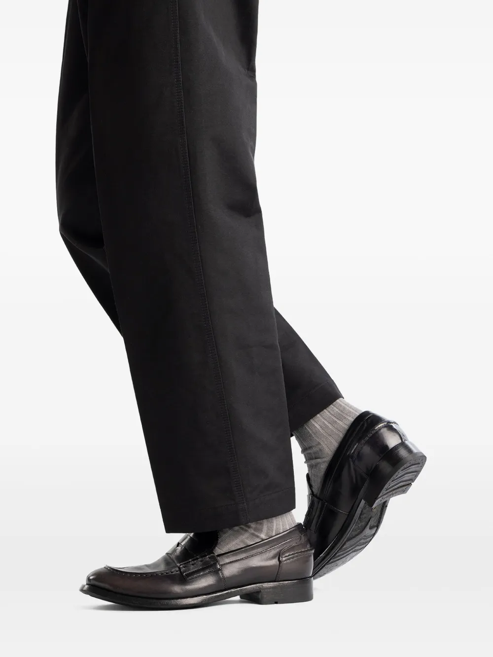 Officine Creative Leren loafers Zwart