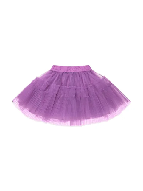 Monnalisa logo-waistband tulle tutu