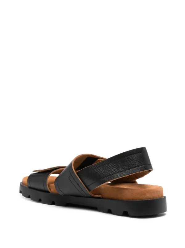 【良好品】 Camper Brutus 40mm レザーサンダル | ブラック | FARFETCH JP 靴