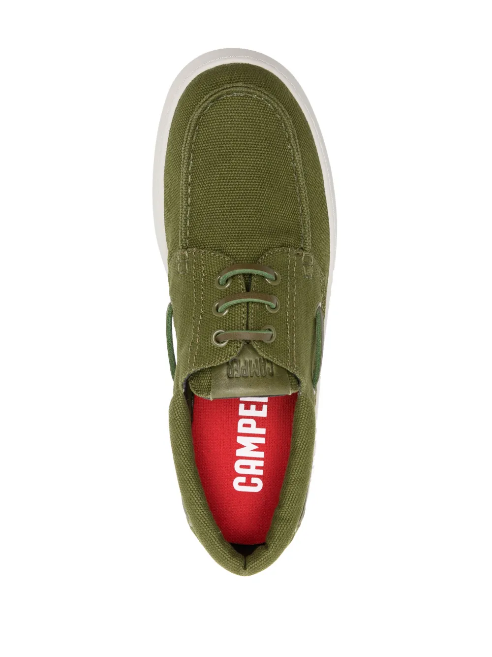 Shop Camper Runner Lace-up Boat Shoes In Green