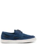 Camper Runner bird's eye-knit boat shoes - Blue