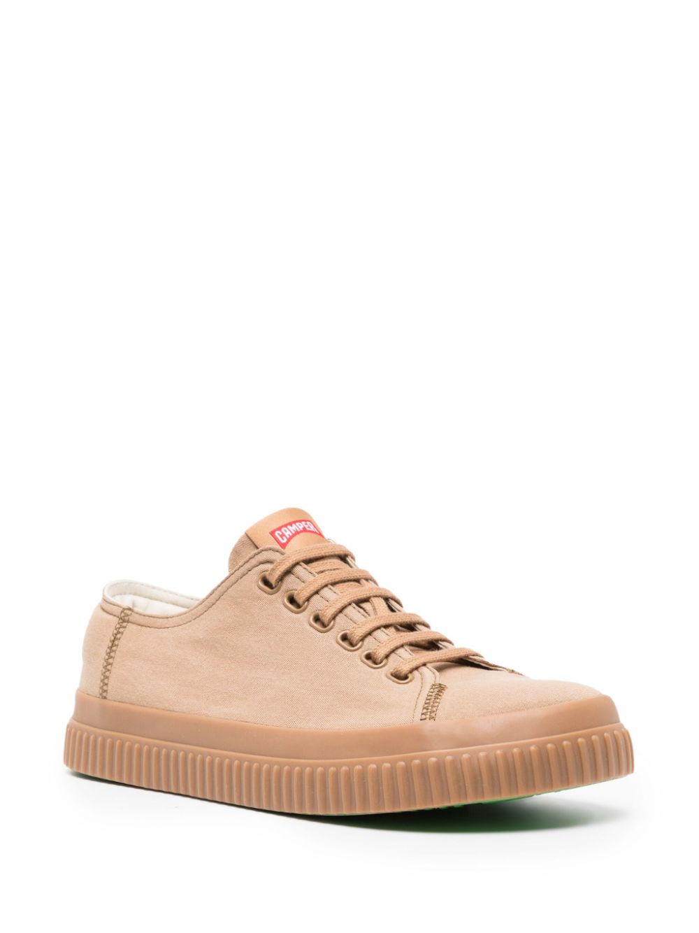 Shop Camper Peu Roda Logo-patch Sneakers In Brown