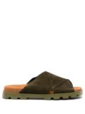 Camper Brutus leather slides - Green