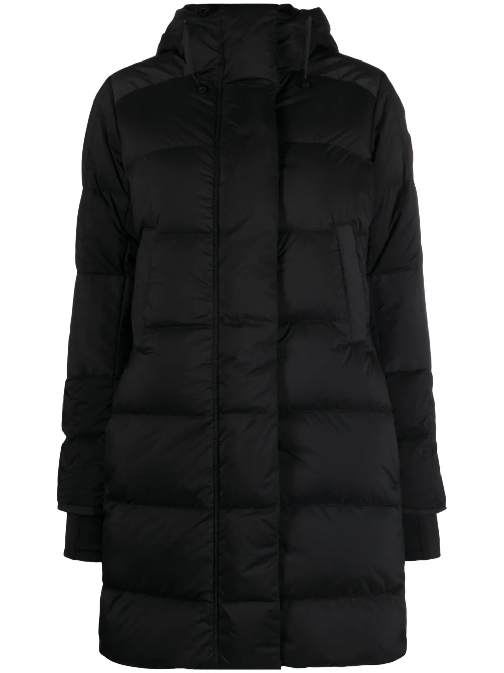 Canada Goose Alliston padded midi coat Zwart