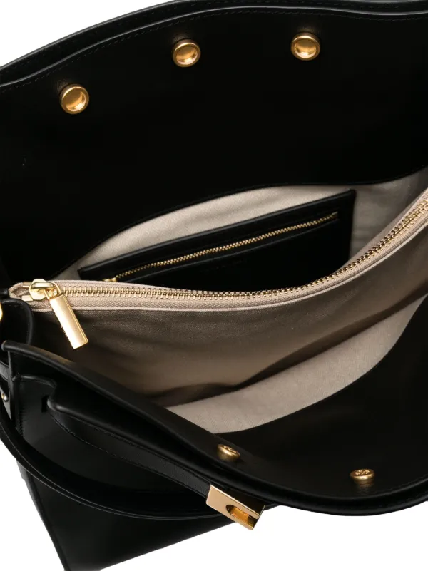 Tory Burch Lee Radziwill Double Tote Bag | Black | FARFETCH