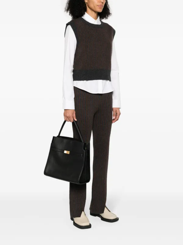 Tory Burch Lee Radziwill Double Tote Bag | Black | FARFETCH