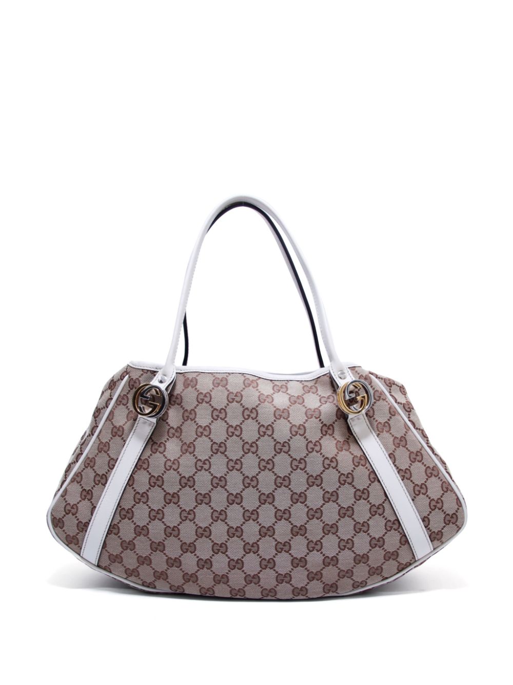 Pre-owned Gucci Gg Twins Handbag In Neutrals