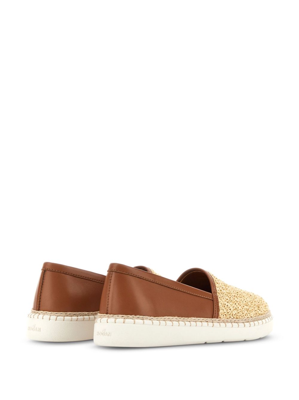 Hogan Cool leren loafers Beige