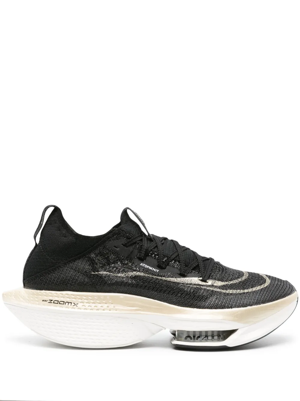 Nike Air Zoom Alphafly Next% 2 Atomknit Running Sneakers In Black