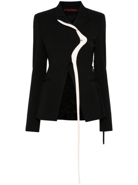 Ottolinger two-tone panelled asymmetric blazer