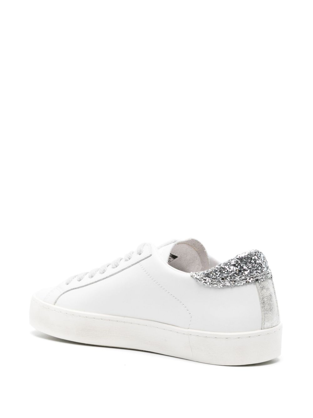 D.A.T.E. sneakers art. HILL LOW glitter white-green