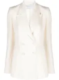 Gabriela Hearst double-breasted silk blazer - Neutrals
