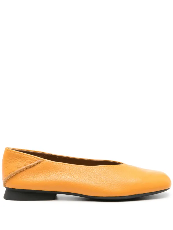 Camper Casi Myra Leather Ballerina Shoes Orange FARFETCH CA