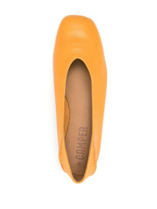 Orange ballerina shoes top
