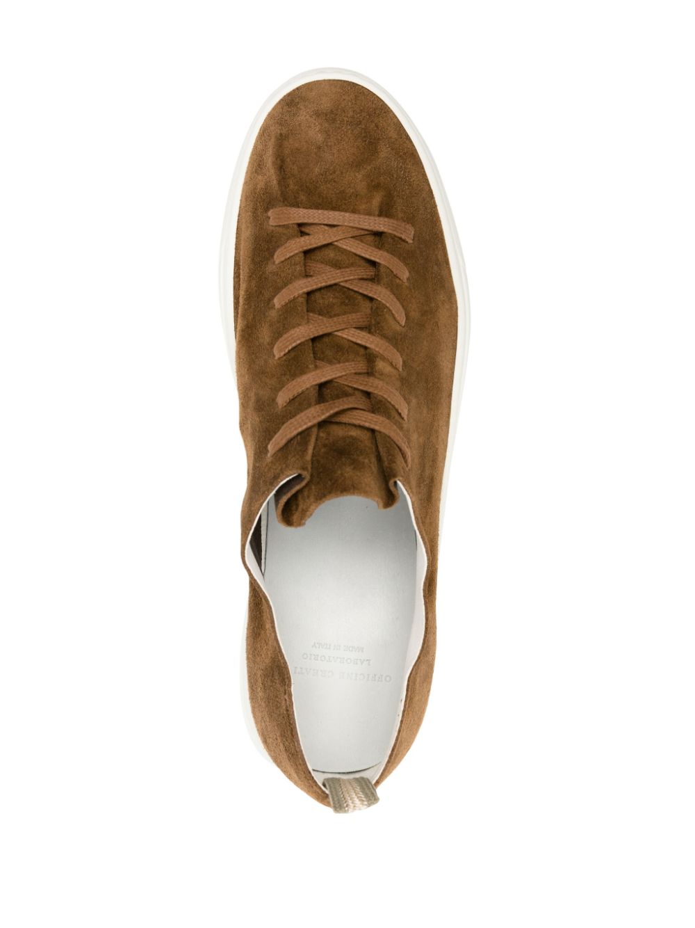 Officine Creative Leggera 001 suède sneakers Bruin