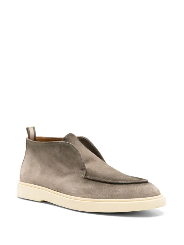 Officine Creative Bones 003 スエードブーツ | グレー | FARFETCH JP