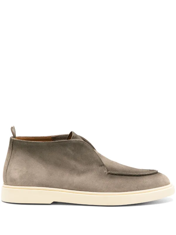Officine Creative Bones 003 スエードブーツ | グレー | FARFETCH JP