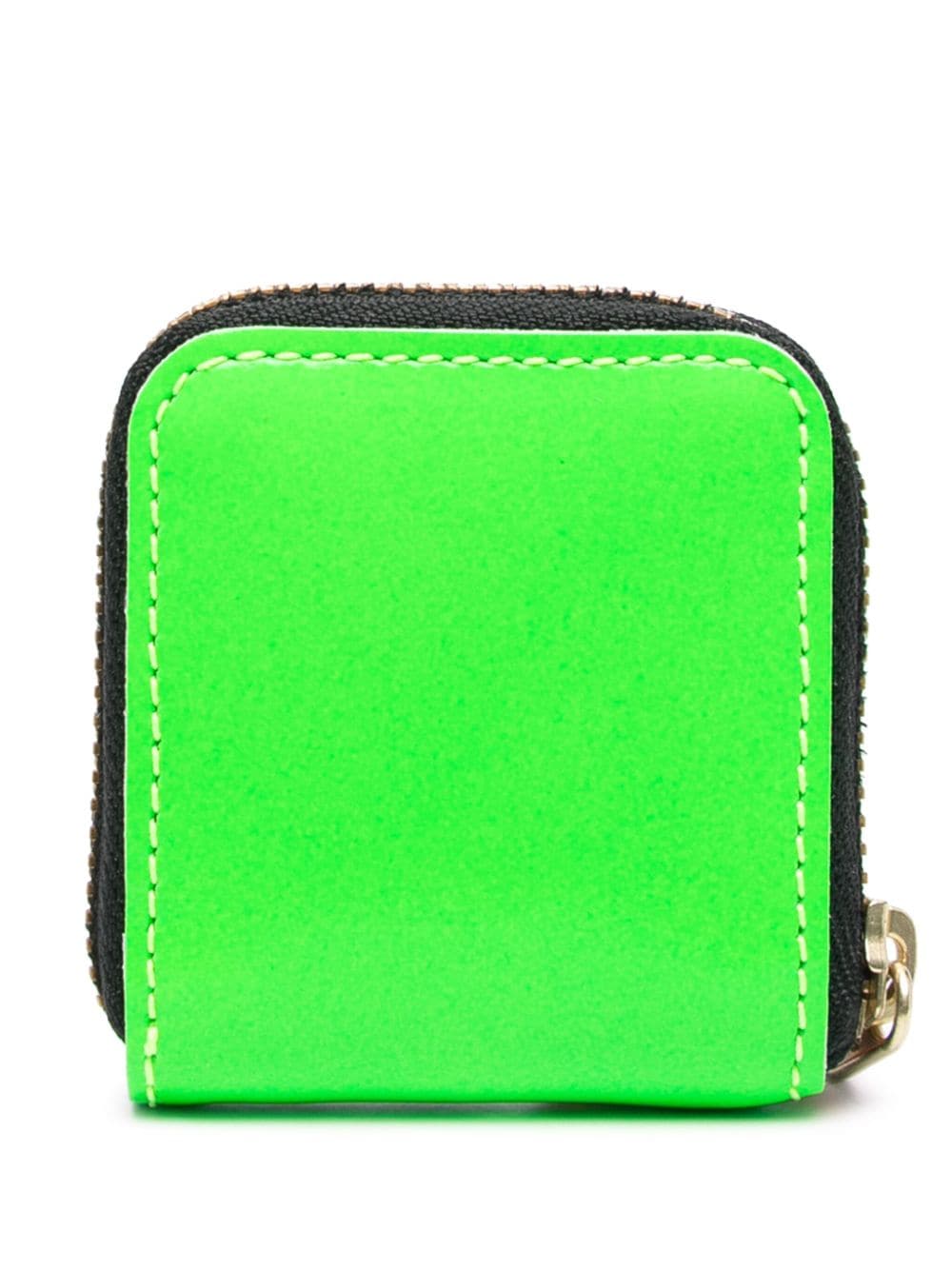 Shop Comme Des Garçons Super Fluo Group Leather Wallet In Green