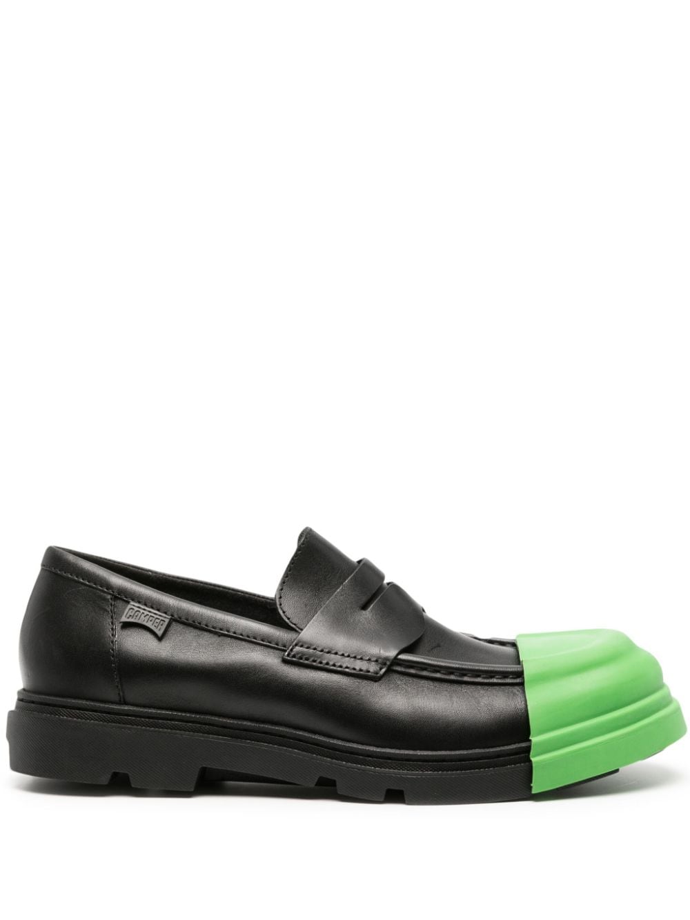 Shop Camper Junction Contrast-panel Chunky Loafers In 黑色