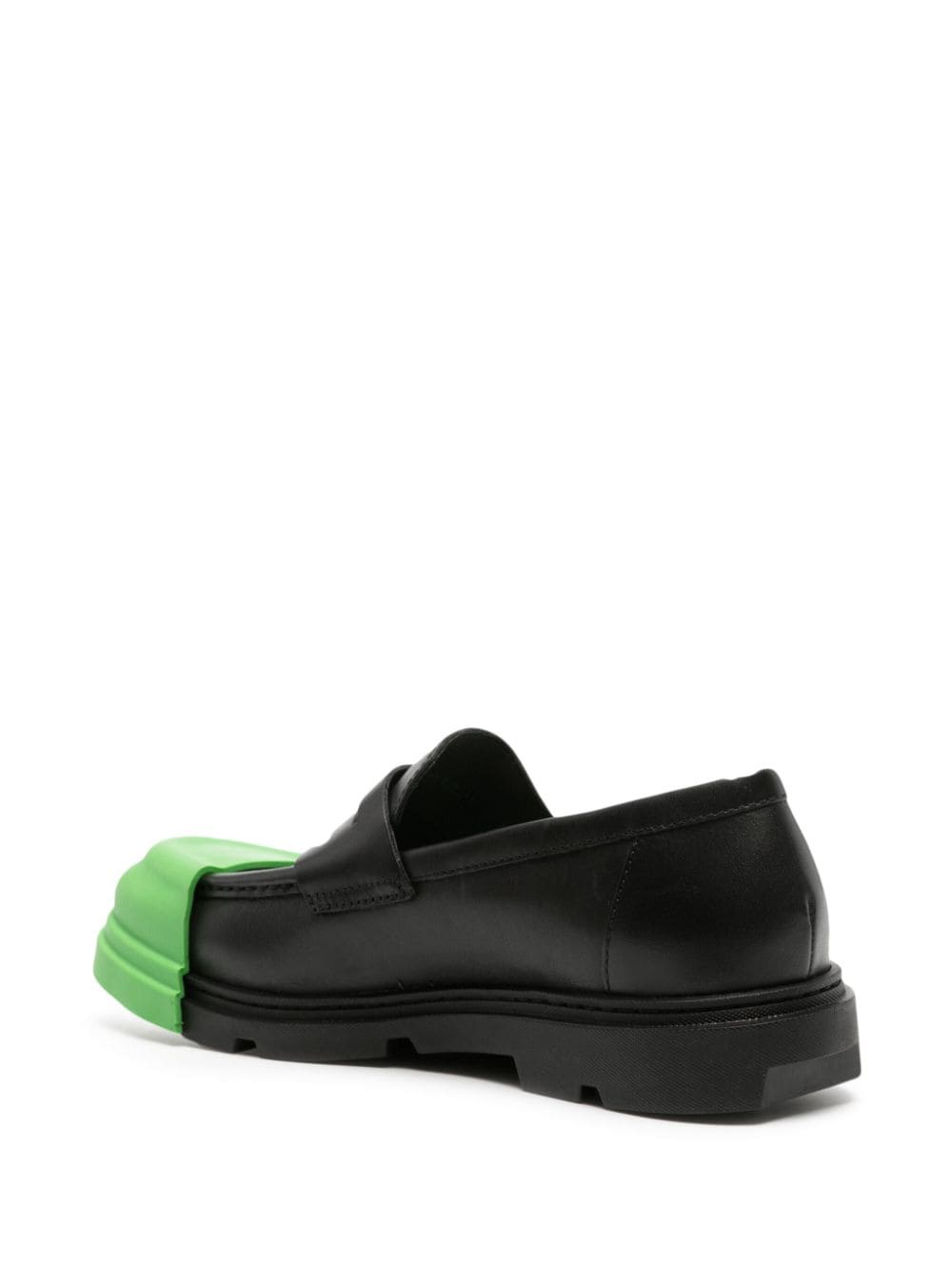 Shop Camper Junction Contrast-panel Chunky Loafers In 黑色