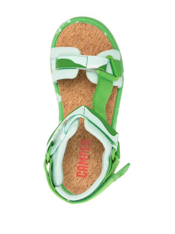 Camper Pelotas Flota touch-strap Sandals | Green | FARFETCH