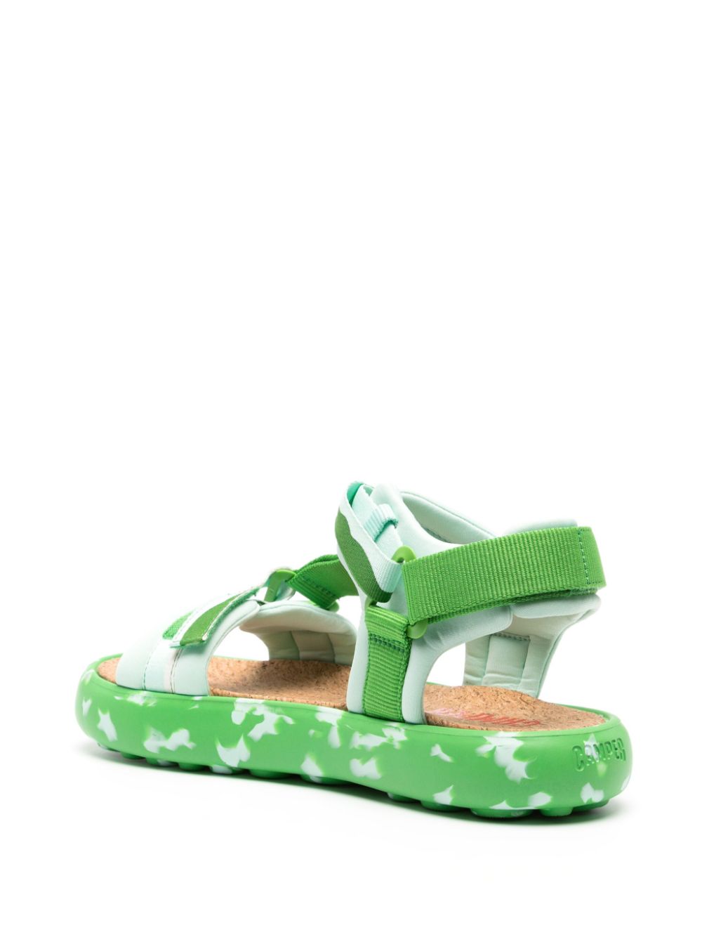 Shop Camper Pelotas Flota Touch-strap Sandals In Green