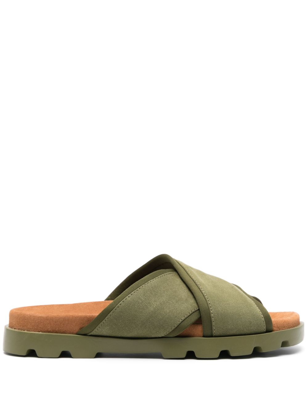 Camper Brutus crossover sandals Green