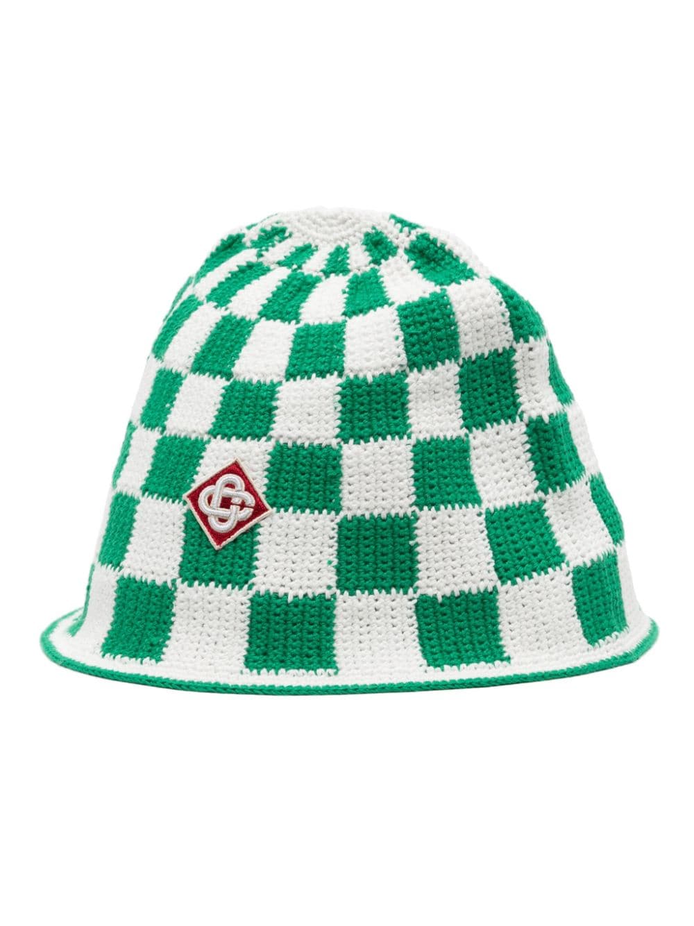 Casablanca Gehaakte katoenen hoed Groen