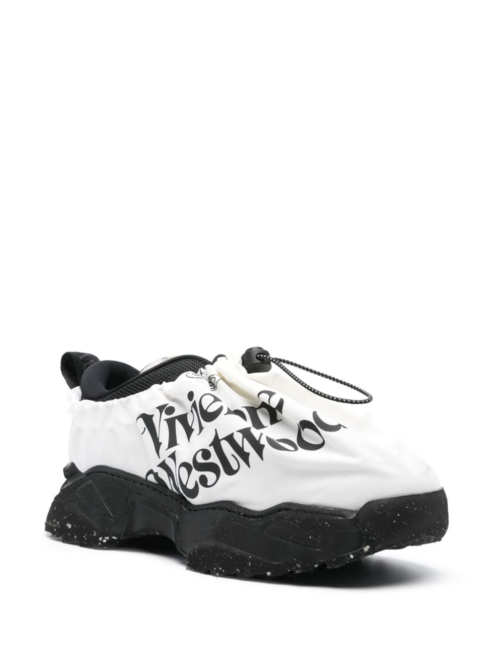 Shop Vivienne Westwood Logo-print Layered Sneakers In Black