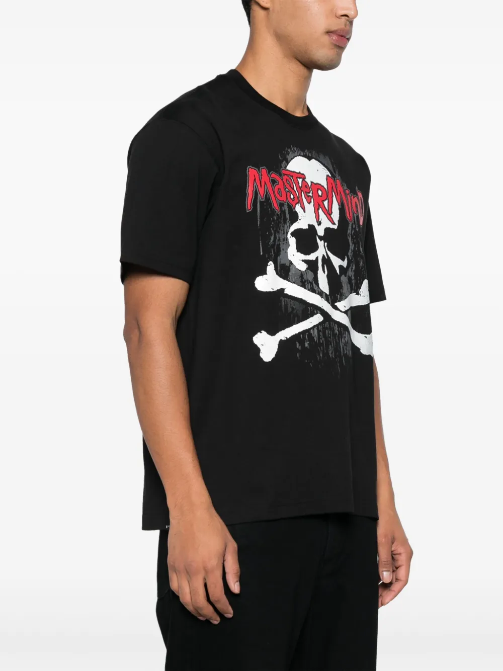 Mastermind Japan T-shirt met print Zwart