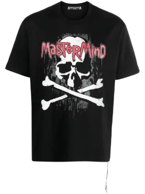 Mastermind Japan Oversized logo-print T-shirt | Black | FARFETCH