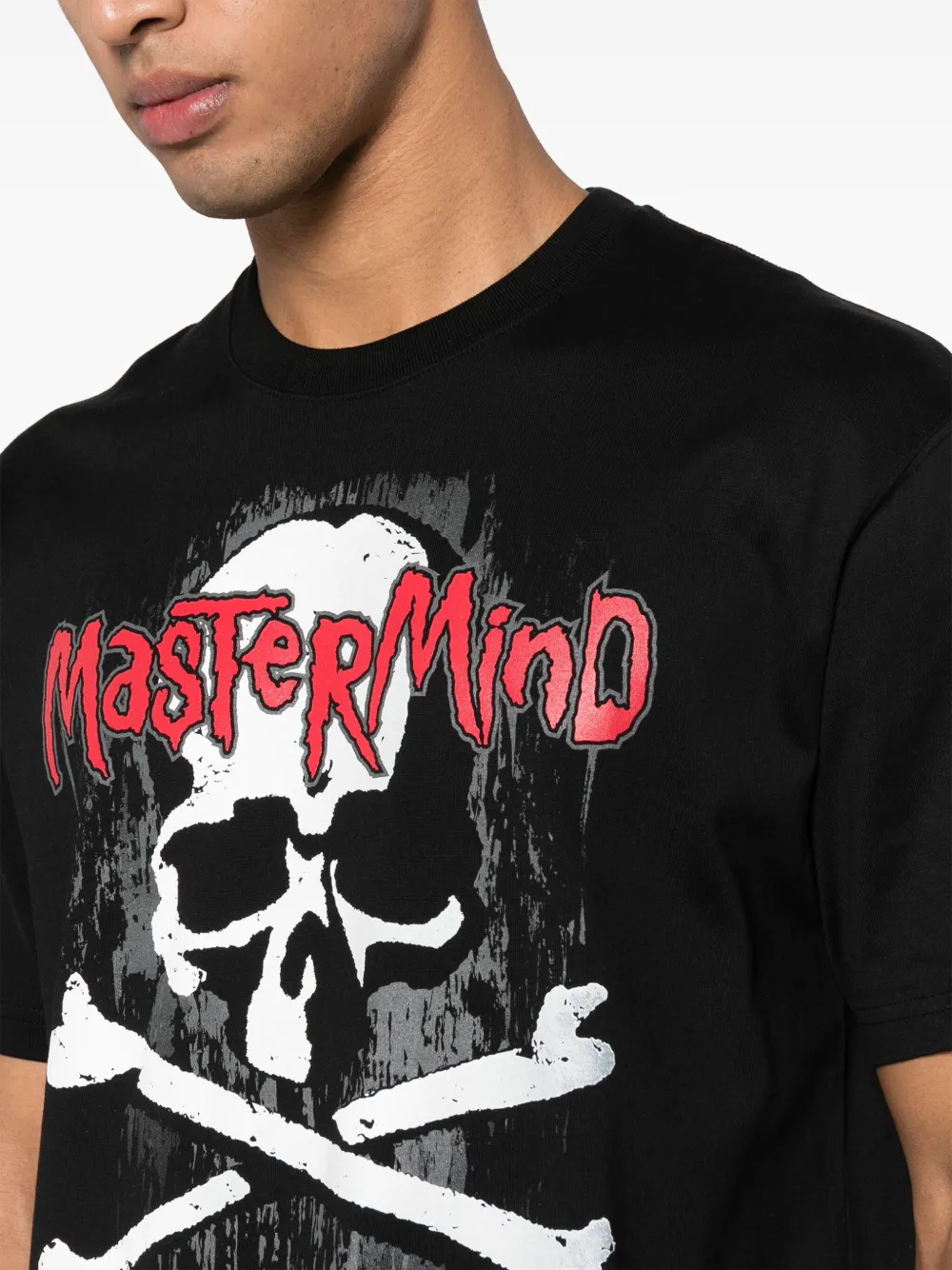 Mastermind Japan T-shirt met print Zwart
