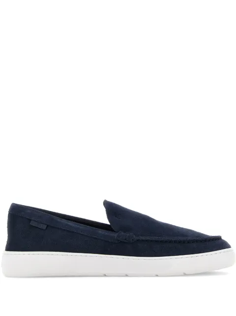Hogan almond-toe leather loafers