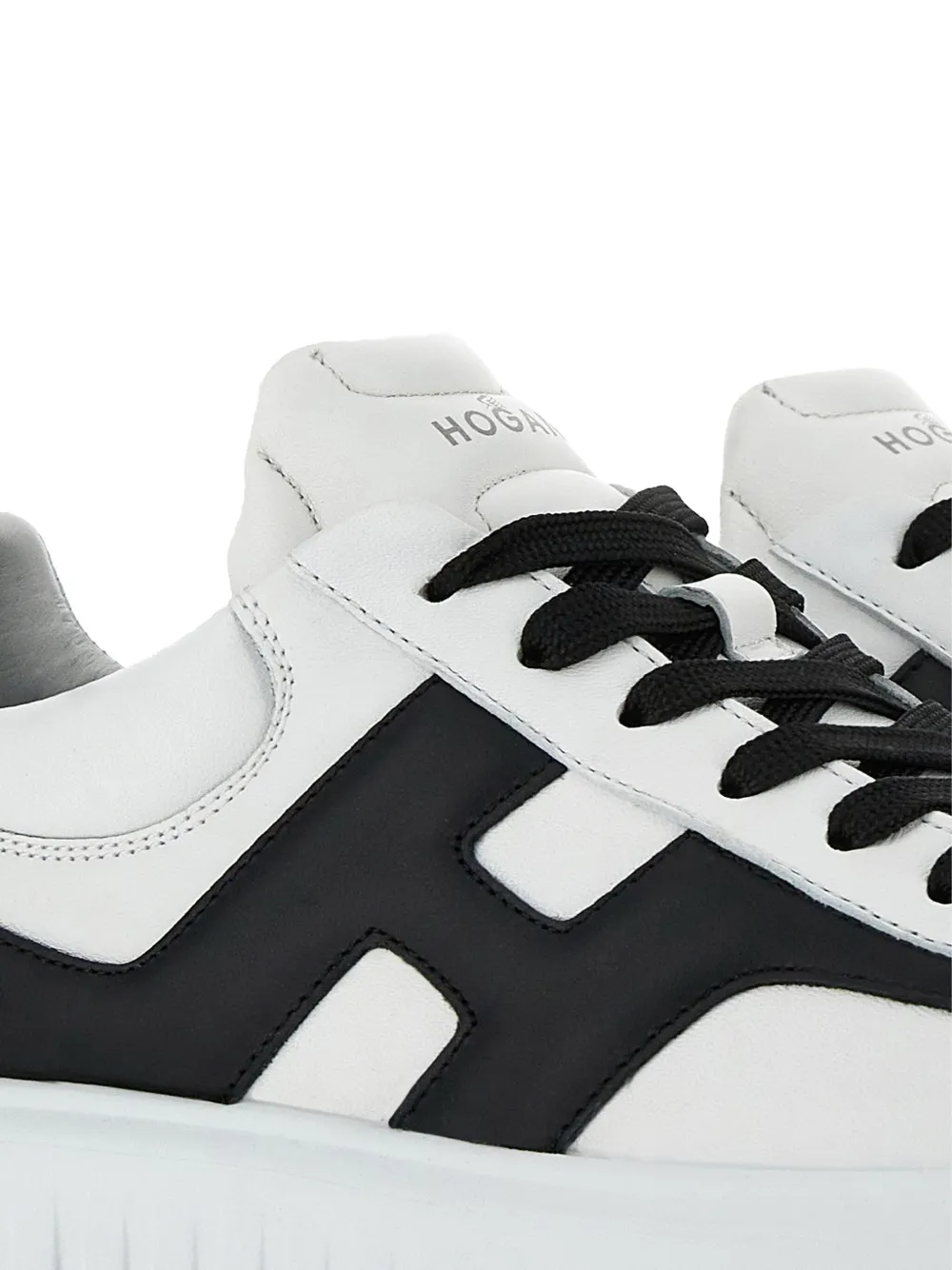 スニーカー H Stripes Sneakers - Hogan - Leather - White H-Stripes leather sneakers in white - Hogan | Mytheresa