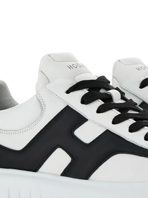 スニーカー HOGAN H-Stripes low-top leather sneakers 23526166_53582418_1000.jpg