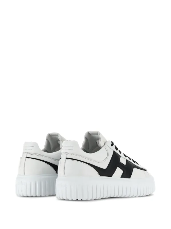 スニーカー HOGAN WHITE LEATHER H-STRIPES SNEAKERS 23526137_53582455_600.jpg