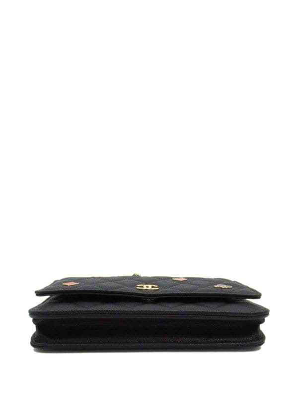 Coco Casino Zip Coin Purse Quilted Caviar