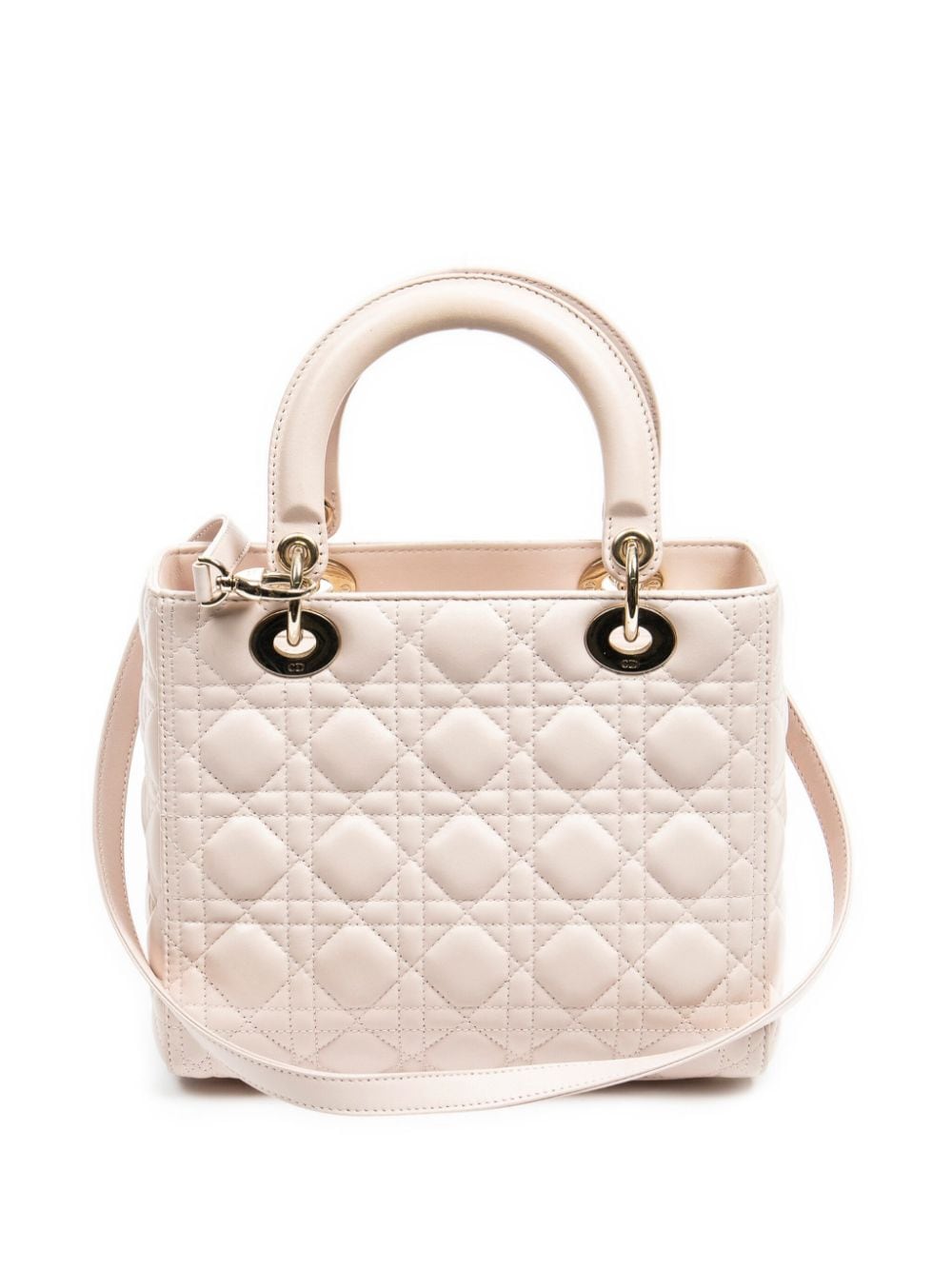 Christian Dior pre-owned Cannage medium Lady Dior handbag - Roze