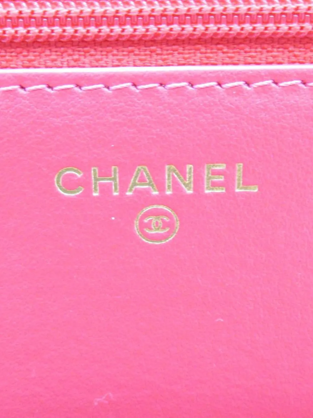 Chanel pink best sale leather bag