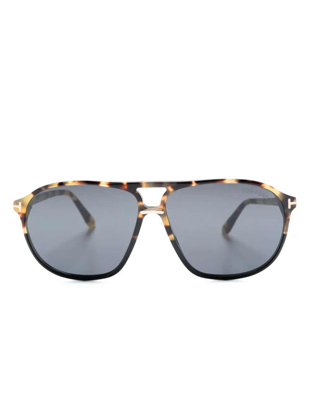 TOM FORD Eyewear Zonnebril met schildpadschild-design Bruin