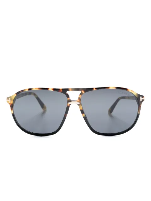 TOM FORD Eyewear Bruce tortoiseshell-effect sunglasses