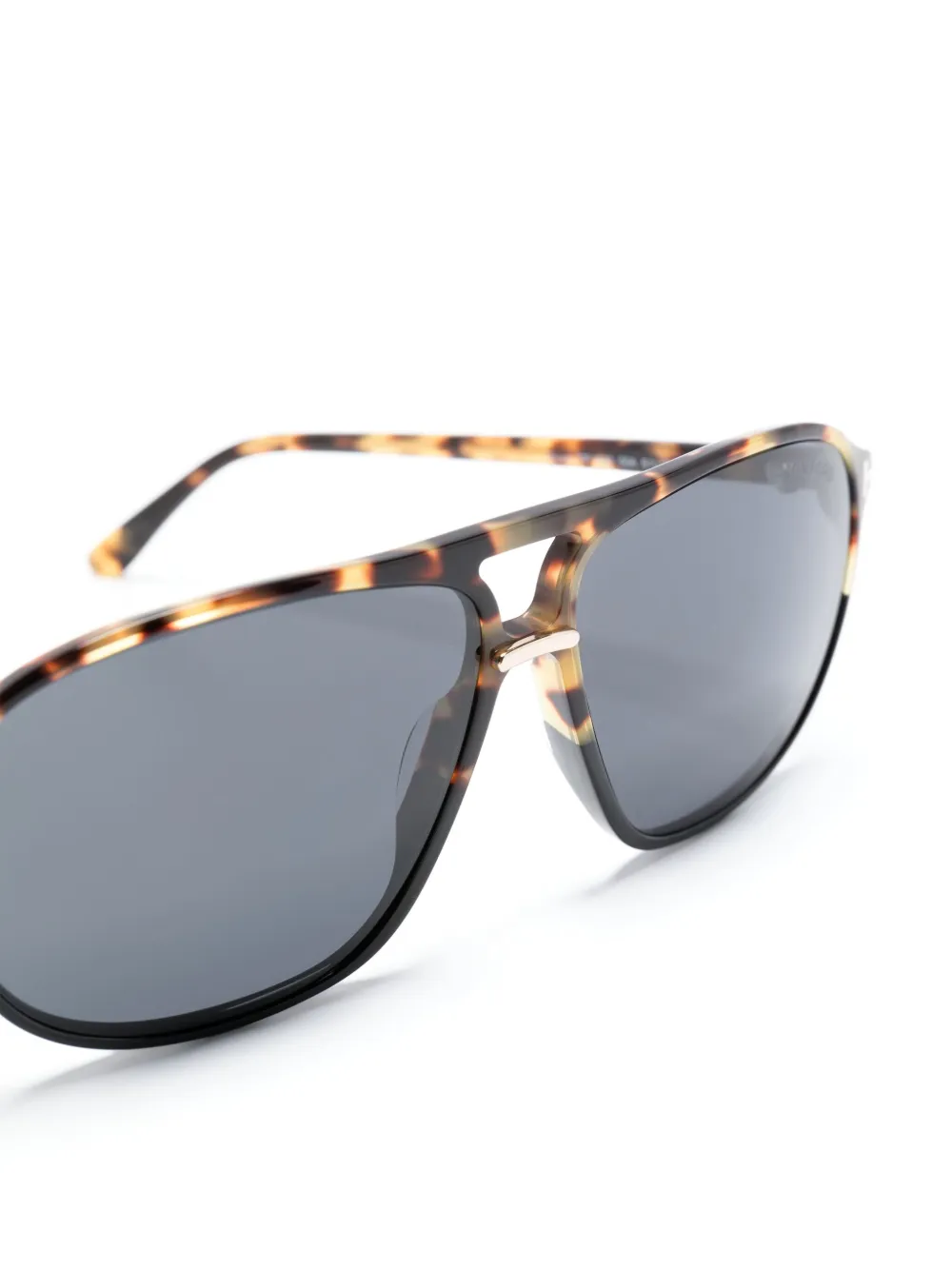 TOM FORD Eyewear Zonnebril met schildpadschild-design Bruin