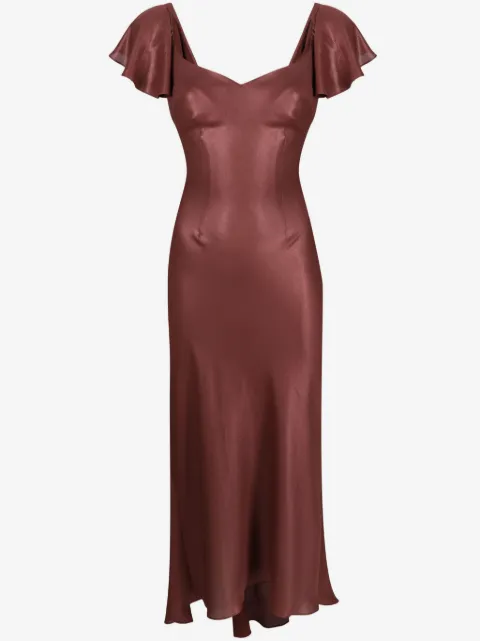 Parlor Kurzärmeliges Midikleid