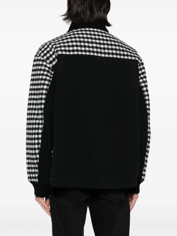 Undercover チェック シャツジャケット | ブラック | FARFETCH JP