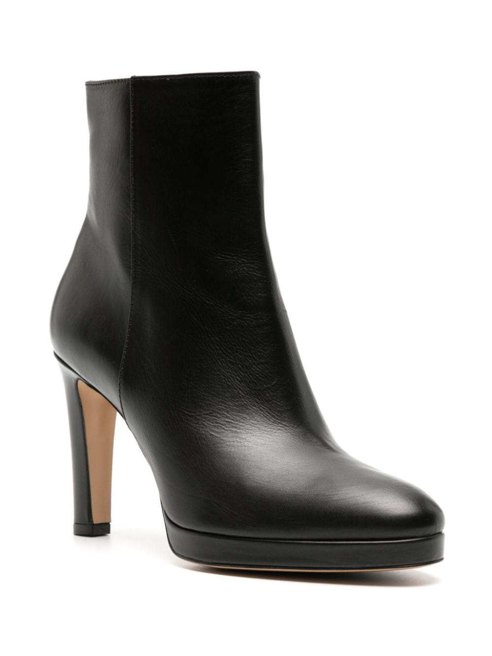 Shop Roberto Festa Charlotte Leather Ankle Boots In Black