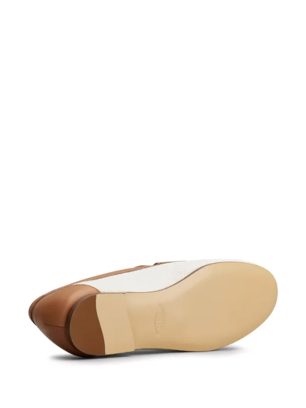 TOD'S バイカラーローファー Tod's バイカラー ローファー | ニュートラル | FARFETCH JP