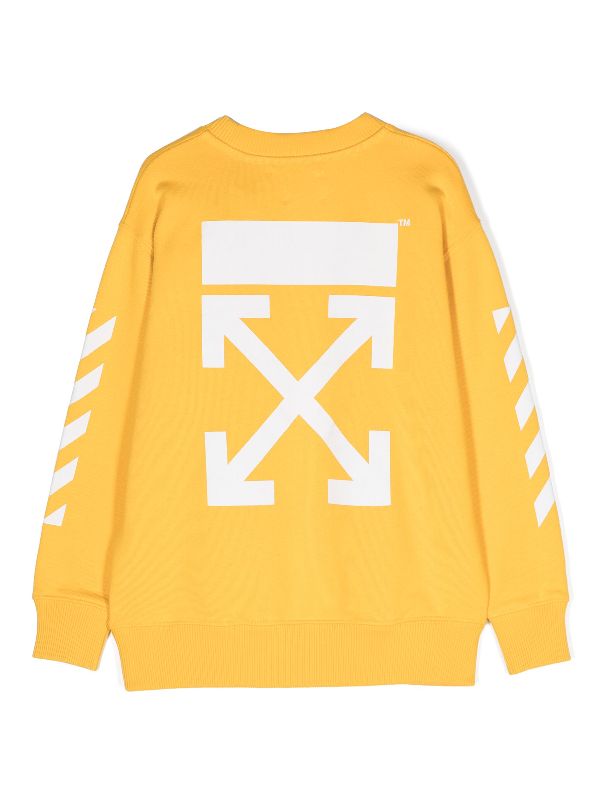 Fashion sweat off white jaune