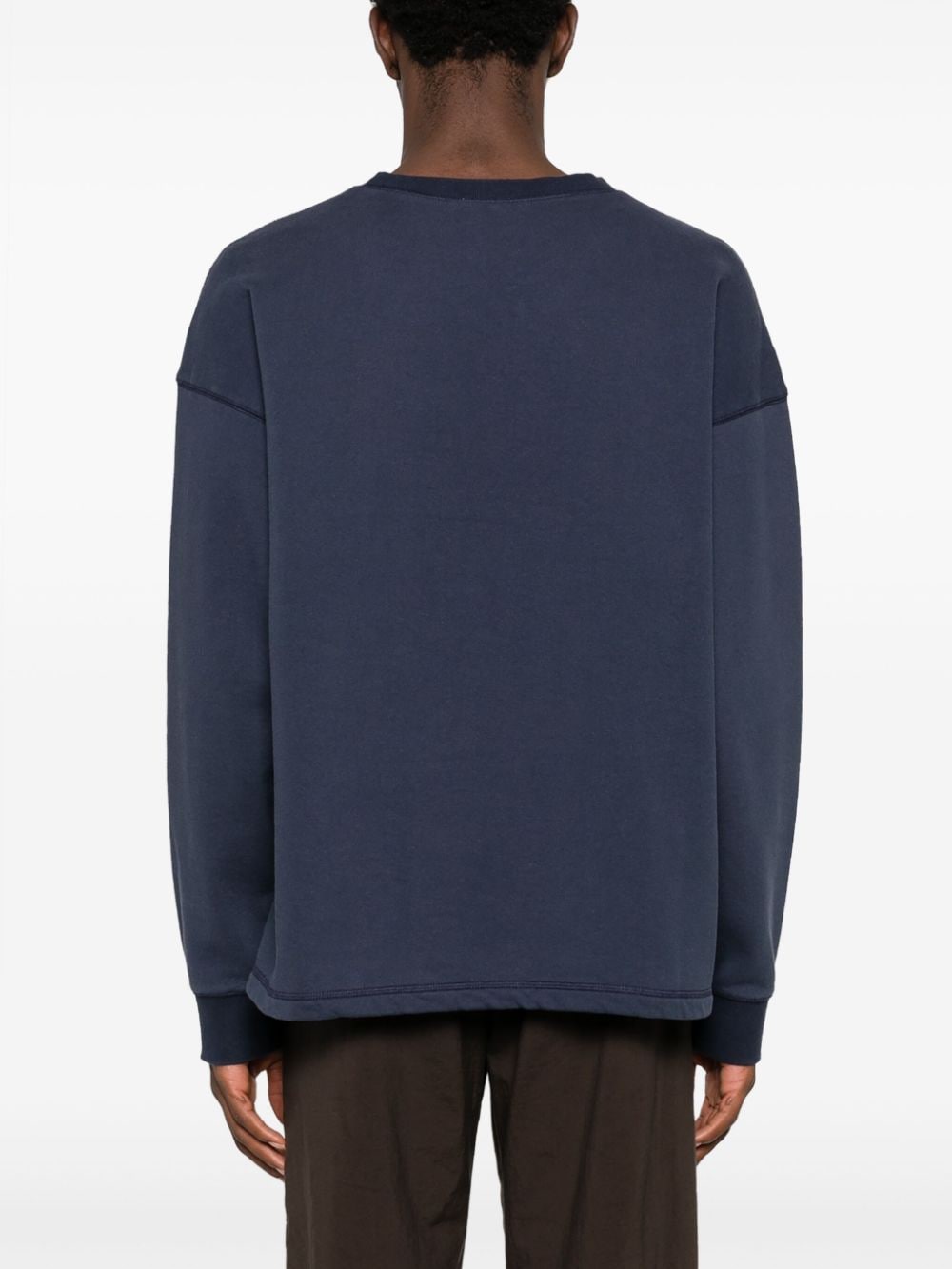 BODE Sweater met logopatch Blauw
