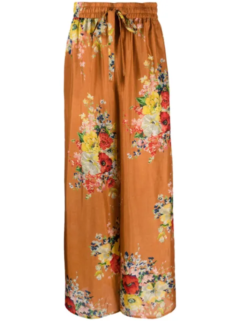 ZIMMERMANN Alight wide-leg silk trousers