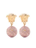 Versace Medusa crystal-embellished earrings - Gold